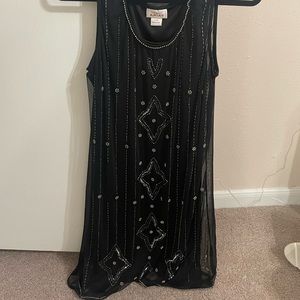Beaded black dress